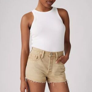 Levi's Beige Jean Shorts for Women